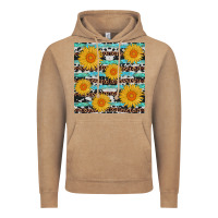 Vintage Coffee sunflower western seamless Vintage Hoodie - AdoDesignShop