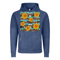 Vintage Denim sunflower western seamless Vintage Hoodie - AdoDesignShop