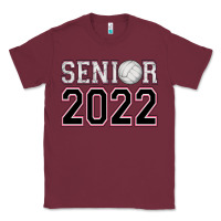 Burgundy senior volleyball Classic Tee - AdoDesignShop
