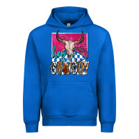 Cobalt western hey cowboy Urban Hoodie - OliviaCreatesArt