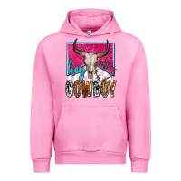 Fuchsia Pink western hey cowboy Urban Hoodie - OliviaCreatesArt