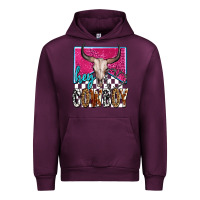 Mauve Wine western hey cowboy Urban Hoodie - OliviaCreatesArt