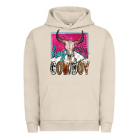 Pigment French Oak western hey cowboy Urban Hoodie - OliviaCreatesArt