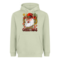 Matcha Cowboy Christas Santa Heavyweight Hoodie - NancyCooperArtShop