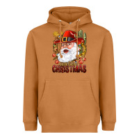 Meerkat Cowboy Christas Santa Heavyweight Hoodie - NancyCooperArtShop