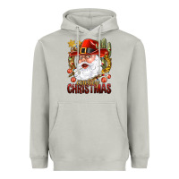 Moon Dust Cowboy Christas Santa Heavyweight Hoodie - NancyCooperArtShop
