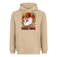 Mushroom Cowboy Christas Santa Heavyweight Hoodie - NancyCooperArtShop