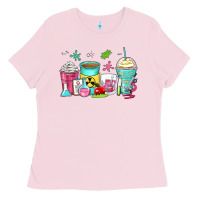 Bubblegum Pink science teacher coffee cups Ladies Tee - Zillion Design Studio