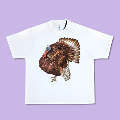 Bourbon Red Turkey Urban Heavy Tee Designed By Lillyallendesigns