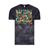 Cloud Black western cowhide sunflower baby cow Vintage Tee - BarkalooDesign