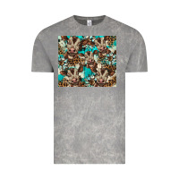 Western Cowhide Sunflower Baby Cow Vintage Tee | Teevron