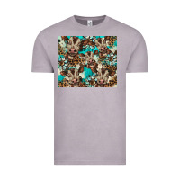 Vintage Zinc western cowhide sunflower baby cow Vintage Tee - BarkalooDesign