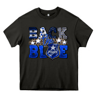 Asphalt Back to blue 4th of July 4th of july Heavy Core Tee - CowGirlArtShop