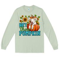 Matcha Hey there pumpkin Lamb Long Sleeve Tee - NancyCooperArtShop