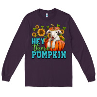 Plum Hey there pumpkin Lamb Long Sleeve Tee - NancyCooperArtShop