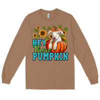 Toasted Coconut Hey there pumpkin Lamb Long Sleeve Tee - NancyCooperArtShop