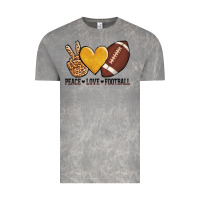 Cloud Rock peace love football Vintage Tee - AdoDesignShop