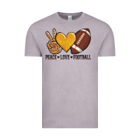 Vintage Zinc peace love football Vintage Tee - AdoDesignShop