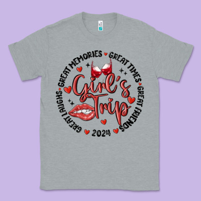 Girl's Trip Classic Tee Designed By Maliassmallbusiness