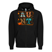 Black Fall Autumn Leopard Aunt Zipper Hoodie - LillyAllenDesigns
