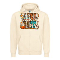Sandshell Fall Autumn Leopard Aunt Zipper Hoodie - LillyAllenDesigns