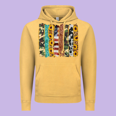 Western Brushstroke Vintage Hoodie Designed By Adodesignshop