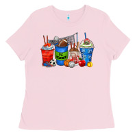Bubblegum Pink p.e. teacher coffee cups Ladies Tee - Zillion Design Studio