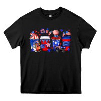 Black 4th of July coffee drinks Heavy Core Tee - Neo Western