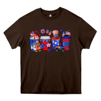 Chocolate Brown 4th of July coffee drinks Heavy Core Tee - Neo Western