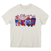 Cream 4th of July coffee drinks Heavy Core Tee - Neo Western