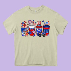 4th Of July Coffee Drinks Heavy Core Tee Designed By Neo Western
