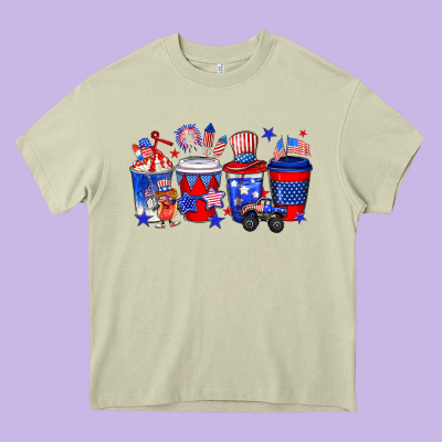 4th Of July Coffee Drinks Heavy Core Tee Designed By Neo Western