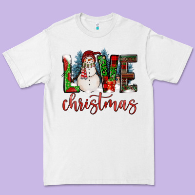 Love Christmas Premium Tee Designed By Fadigitalartstudio