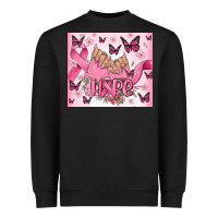Black breast cancer nails hope Heavyweight Sweatshirt - MaliasSmallBusiness