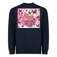 Navy breast cancer nails hope Heavyweight Sweatshirt - MaliasSmallBusiness