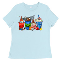 Baby Blue p.e. teacher coffee cups Ladies Tee - Zillion Design Studio