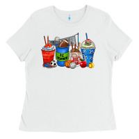 White p.e. teacher coffee cups Ladies Tee - Zillion Design Studio