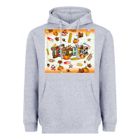 Heather Grey teacher fall Heavyweight Hoodie - NancyCooperArtShop