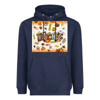 Navy teacher fall Heavyweight Hoodie - NancyCooperArtShop