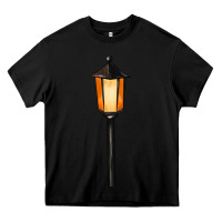 Black street lamp Heavy Core Tee - BarkalooDesign