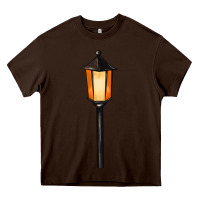 Chocolate Brown street lamp Heavy Core Tee - BarkalooDesign