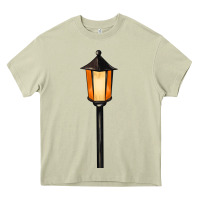 Mossy street lamp Heavy Core Tee - BarkalooDesign