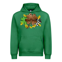 Emerald St. Patrick's Day shamrocks Urban Hoodie - OliviaCreatesArt