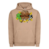 Pigment Burro St. Patrick's Day shamrocks Urban Hoodie - OliviaCreatesArt