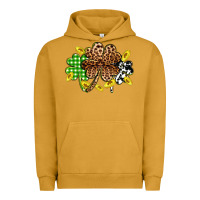 Pigment Peanut Butter St. Patrick's Day shamrocks Urban Hoodie - OliviaCreatesArt