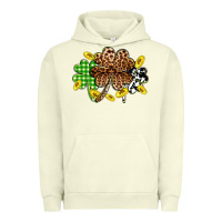 Pigment Pistachio St. Patrick's Day shamrocks Urban Hoodie - OliviaCreatesArt