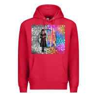 Cardinal gothic girl and colorful girl best friends Premium Hoodie - TumblerDesignByShophia