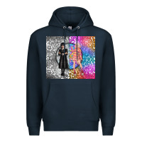 Navy gothic girl and colorful girl best friends Premium Hoodie - TumblerDesignByShophia