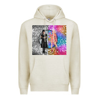 Oatmeal Heather gothic girl and colorful girl best friends Premium Hoodie - TumblerDesignByShophia
