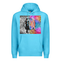 Ocean Blue gothic girl and colorful girl best friends Premium Hoodie - TumblerDesignByShophia